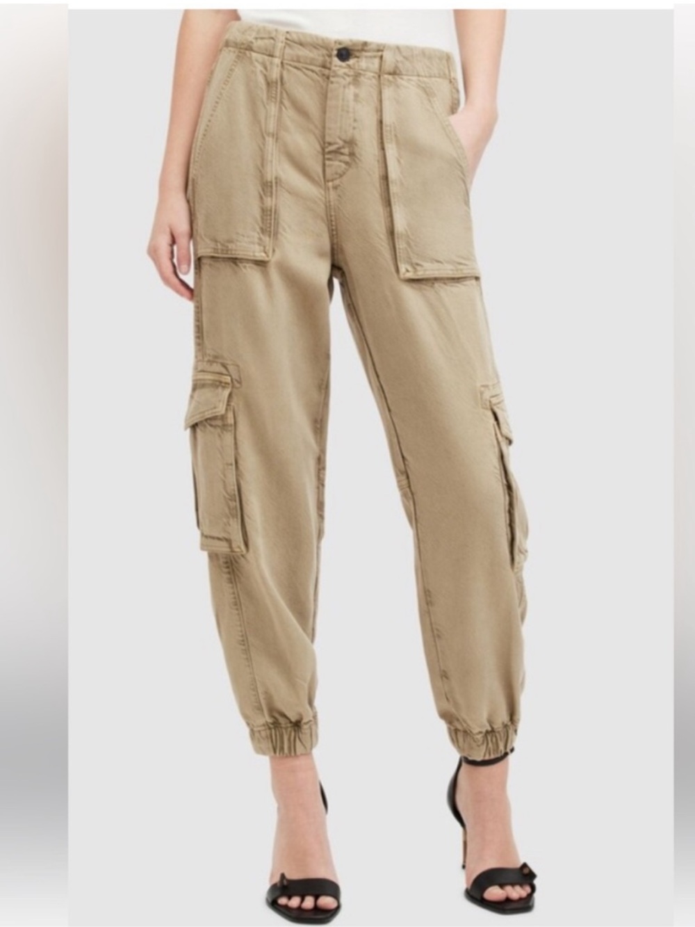 AllSaints "Frieda Denim Trouser" Cargo Jogger SZ 2